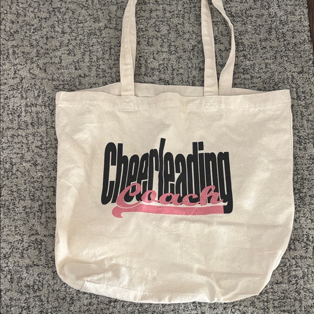Cheerleading Coach Cream Tote Bag